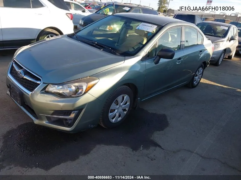 2015 Subaru Impreza 2.0I VIN: JF1GJAA66FH018006 Lot: 40856683