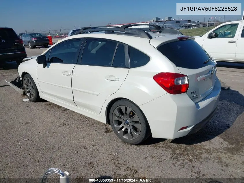 2015 Subaru Impreza 2.0I Sport Limited VIN: JF1GPAV60F8228528 Lot: 40859359