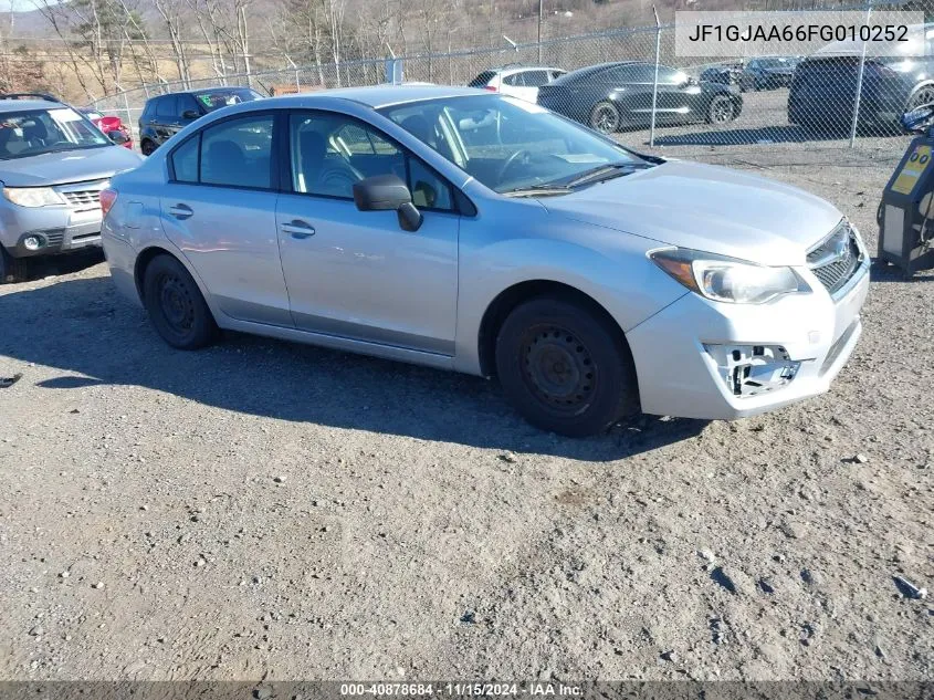 2015 Subaru Impreza 2.0I VIN: JF1GJAA66FG010252 Lot: 40878684