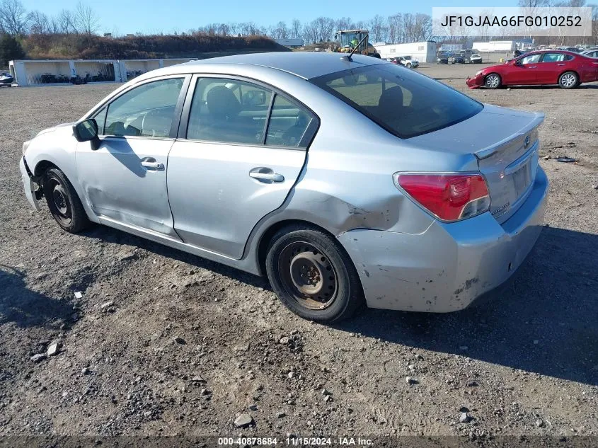 2015 Subaru Impreza 2.0I VIN: JF1GJAA66FG010252 Lot: 40878684