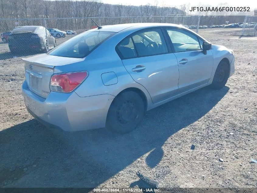 2015 Subaru Impreza 2.0I VIN: JF1GJAA66FG010252 Lot: 40878684