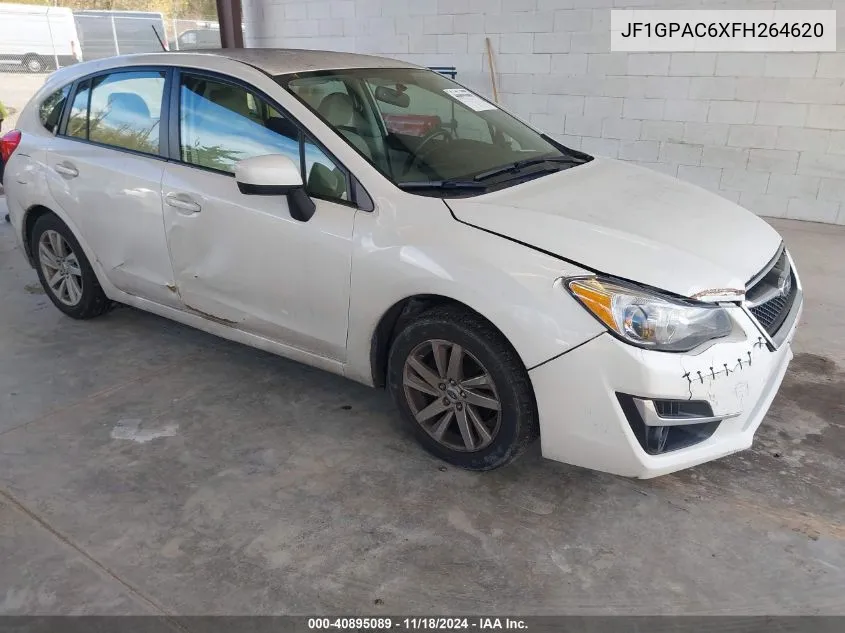 2015 Subaru Impreza 2.0I Premium VIN: JF1GPAC6XFH264620 Lot: 40895089