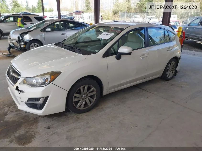 2015 Subaru Impreza 2.0I Premium VIN: JF1GPAC6XFH264620 Lot: 40895089