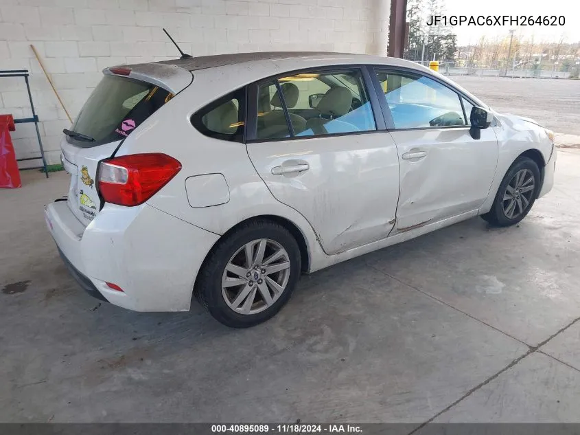 2015 Subaru Impreza 2.0I Premium VIN: JF1GPAC6XFH264620 Lot: 40895089