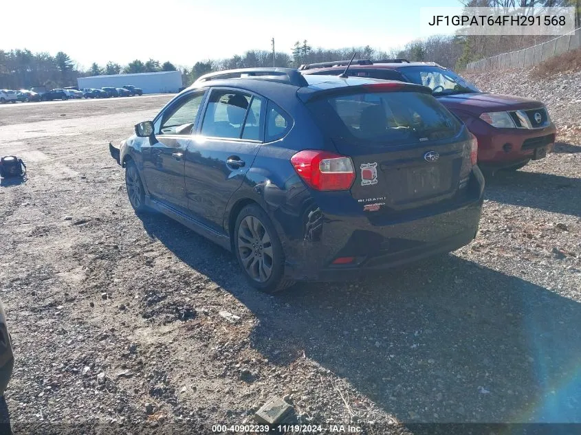 2015 Subaru Impreza 2.0I Sport Premium VIN: JF1GPAT64FH291568 Lot: 40902239