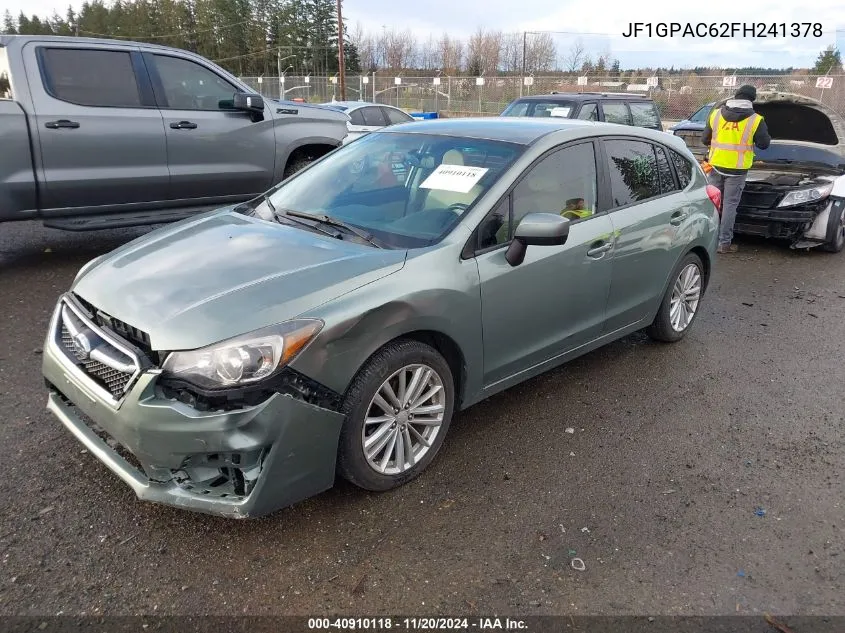 2015 Subaru Impreza 2.0I Premium VIN: JF1GPAC62FH241378 Lot: 40910118