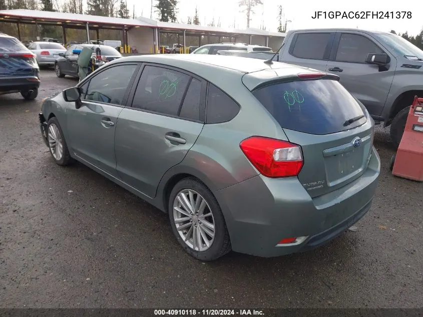 2015 Subaru Impreza 2.0I Premium VIN: JF1GPAC62FH241378 Lot: 40910118