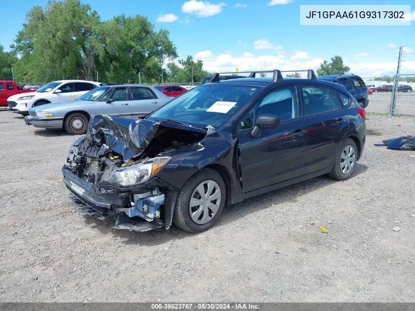 2016 Subaru Impreza 2.0I VIN: JF1GPAA61G9317302 Lot: 39523767