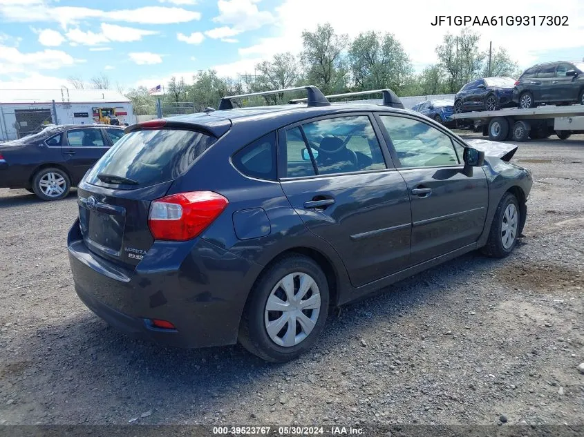 JF1GPAA61G9317302 2016 Subaru Impreza 2.0I