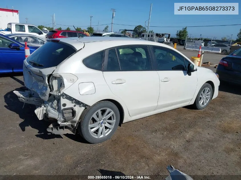 2016 Subaru Impreza 2.0I Premium VIN: JF1GPAB65G8273373 Lot: 39585018