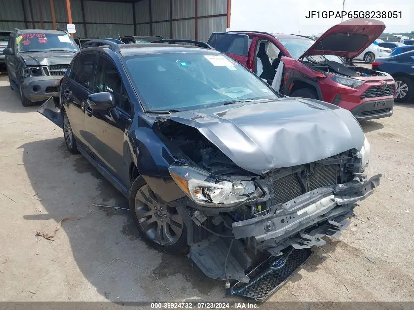 JF1GPAP65G8238051 2016 Subaru Impreza 2.0I Sport Premium