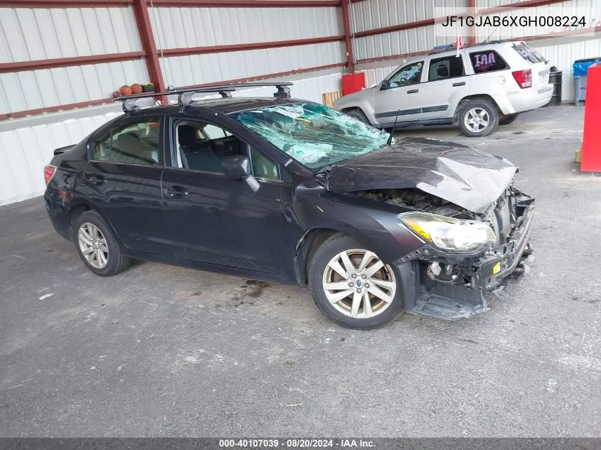 2016 Subaru Impreza Premium VIN: JF1GJAB6XGH008224 Lot: 40107039