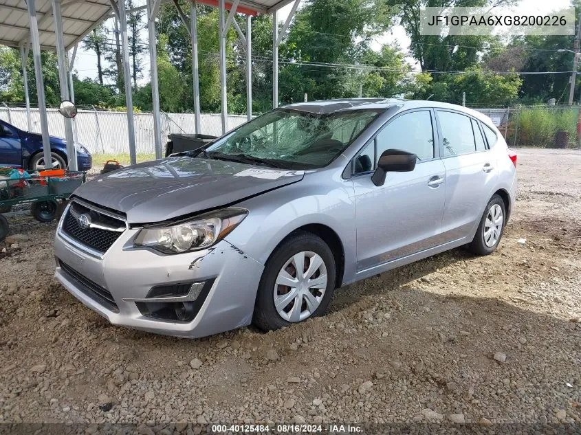 JF1GPAA6XG8200226 2016 Subaru Impreza 2.0I