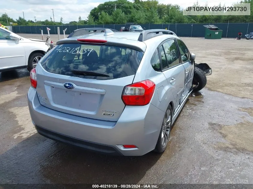 JF1GPAY65GH293730 2016 Subaru Impreza 2.0I Sport Limited