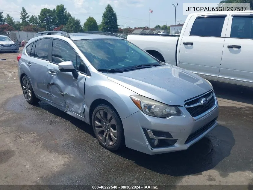 JF1GPAU65GH297587 2016 Subaru Impreza 2.0I Sport Limited