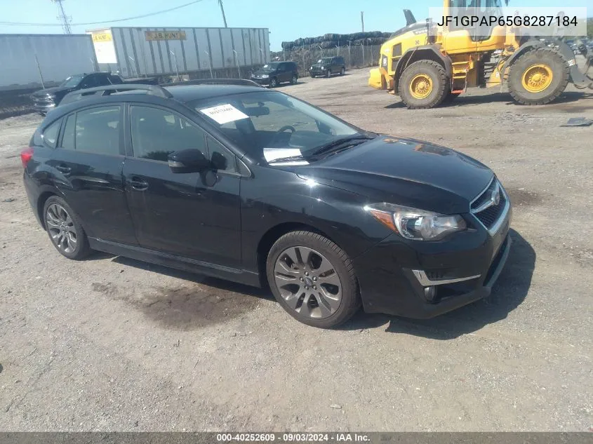 2016 Subaru Impreza 2.0I Sport Premium VIN: JF1GPAP65G8287184 Lot: 40252609