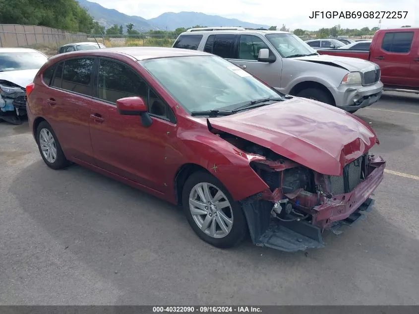 2016 Subaru Impreza Premium VIN: JF1GPAB69G8272257 Lot: 40322090