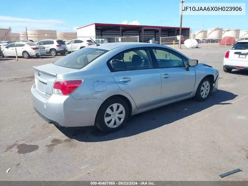 2016 Subaru Impreza 2.0I VIN: JF1GJAA6XGH023906 Lot: 40407955