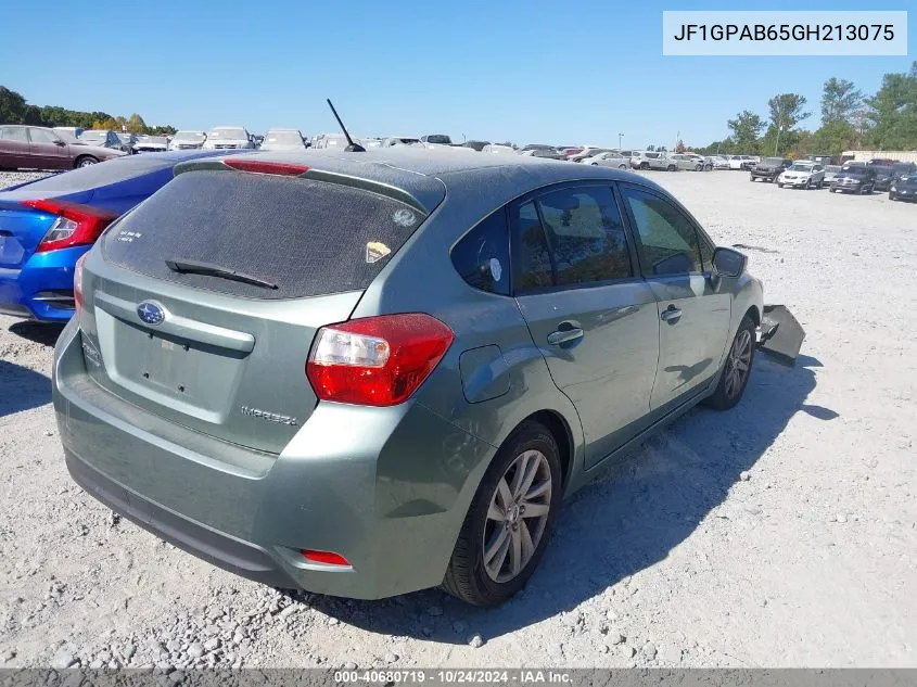 2016 Subaru Impreza Premium VIN: JF1GPAB65GH213075 Lot: 40680719