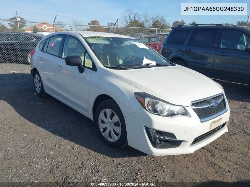 JF1GPAA66GG248330 2016 Subaru Impreza 2.0I