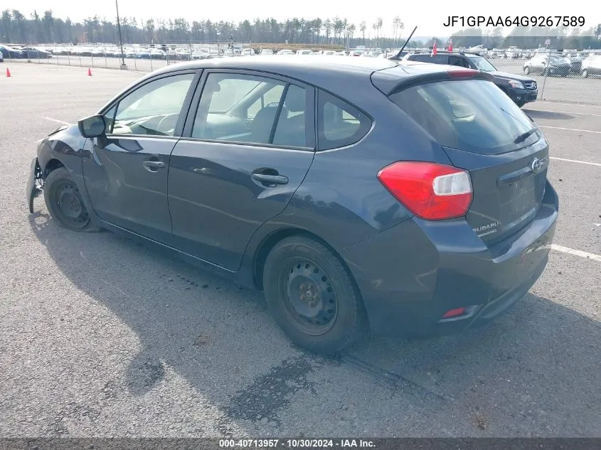 JF1GPAA64G9267589 2016 Subaru Impreza 2.0I