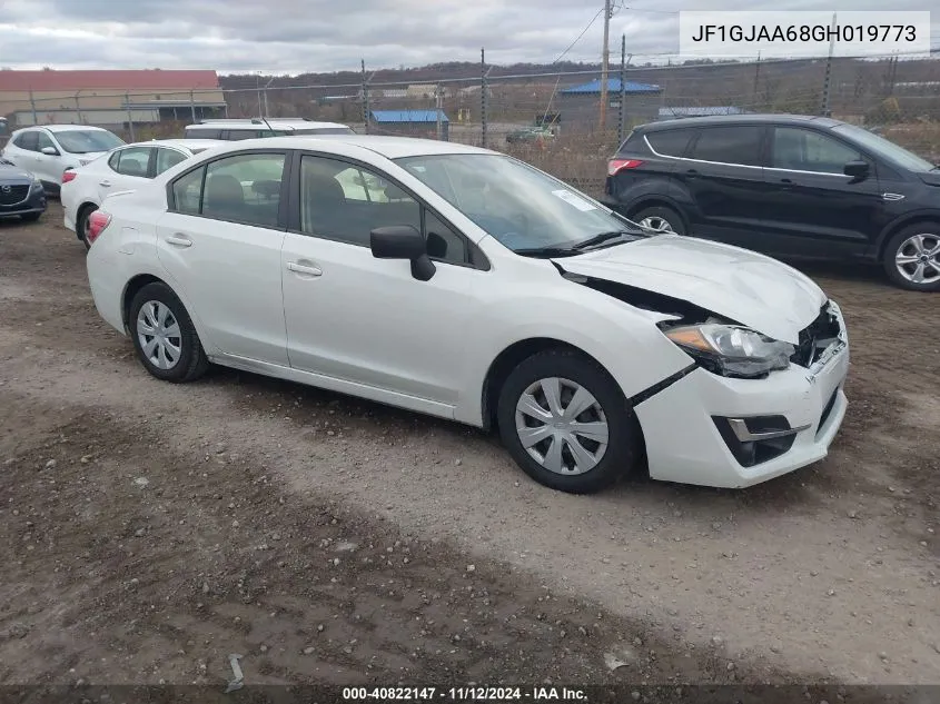 2016 Subaru Impreza 2.0I VIN: JF1GJAA68GH019773 Lot: 40822147