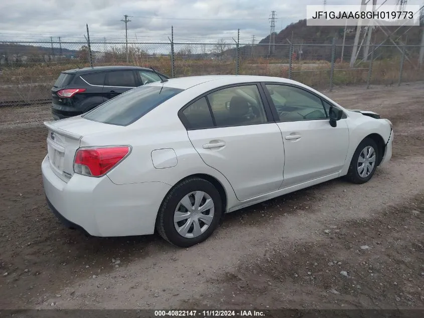 2016 Subaru Impreza 2.0I VIN: JF1GJAA68GH019773 Lot: 40822147