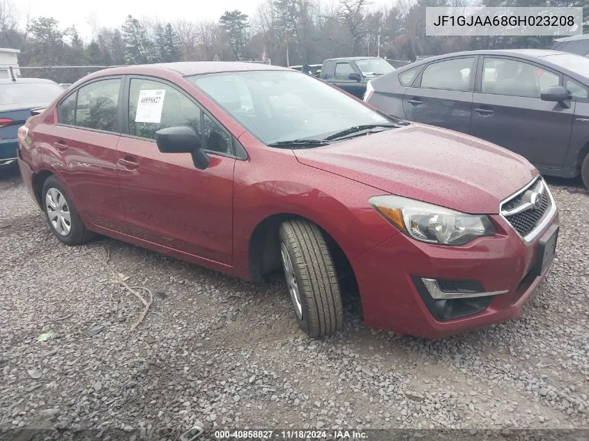 2016 Subaru Impreza VIN: JF1GJAA68GH023208 Lot: 40858827