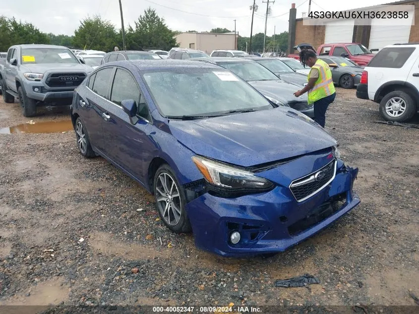 2017 Subaru Impreza 2.0I Limited VIN: 4S3GKAU6XH3623858 Lot: 40052347