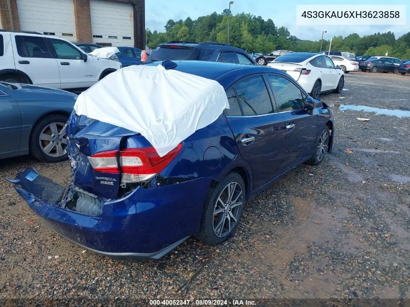 2017 Subaru Impreza 2.0I Limited VIN: 4S3GKAU6XH3623858 Lot: 40052347