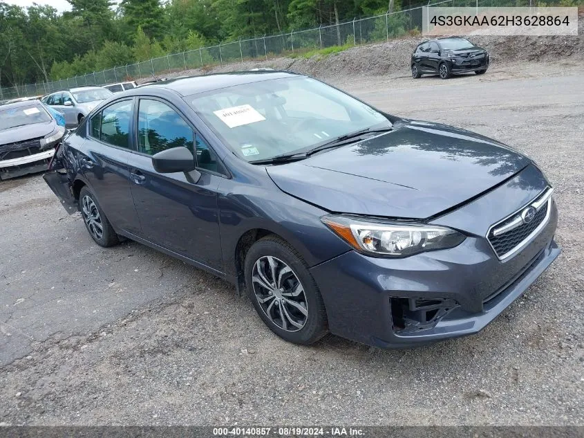 2017 Subaru Impreza 2.0I VIN: 4S3GKAA62H3628864 Lot: 40140857