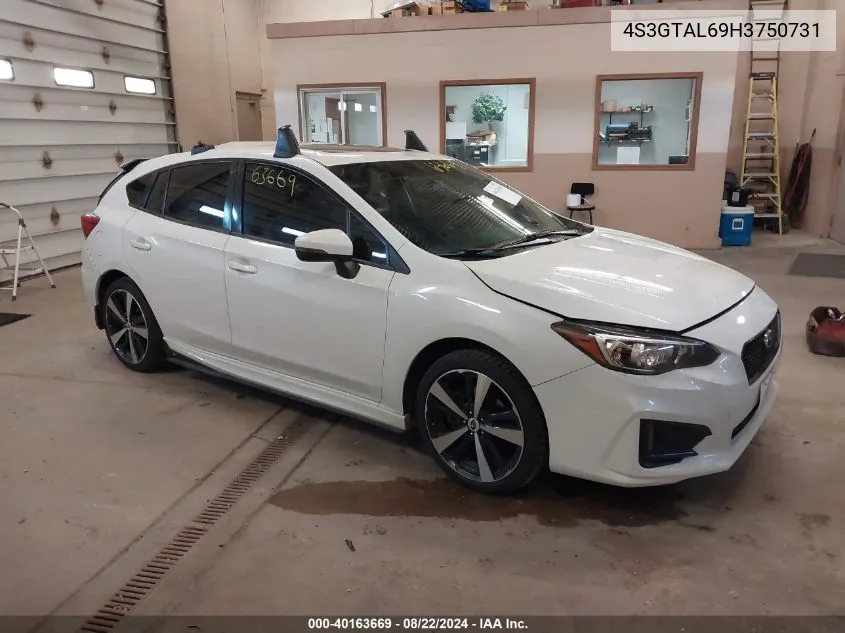 4S3GTAL69H3750731 2017 Subaru Impreza 2.0I Sport