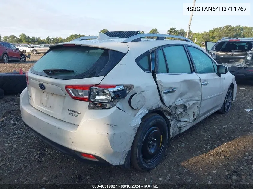 2017 Subaru Impreza Limited VIN: 4S3GTAN64H3711767 Lot: 40319027