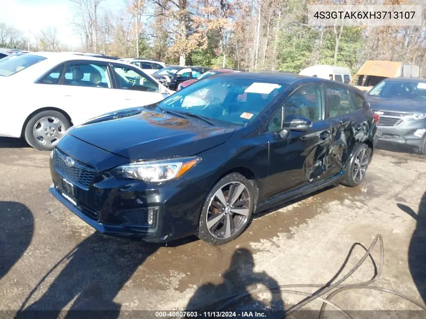 2017 Subaru Impreza 2.0I Sport VIN: 4S3GTAK6XH3713107 Lot: 40807603