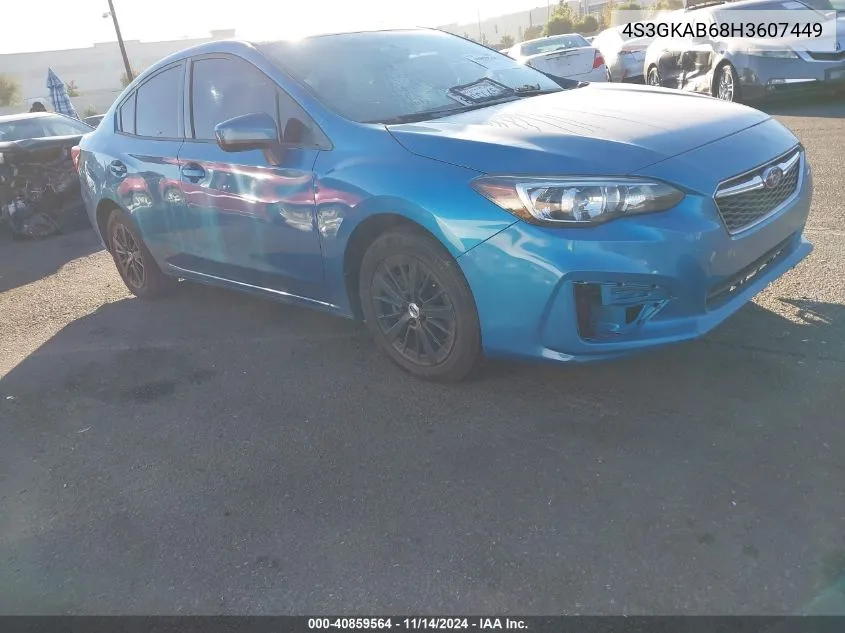 2017 Subaru Impreza 2.0I Premium VIN: 4S3GKAB68H3607449 Lot: 40859564