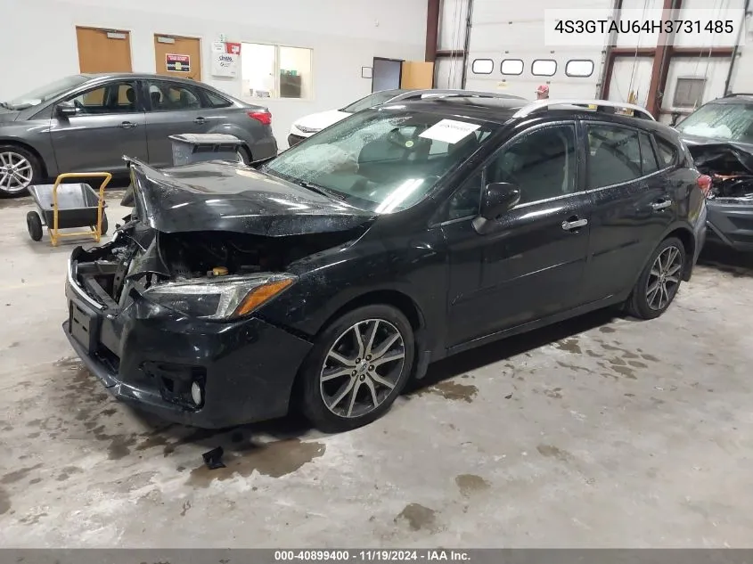 2017 Subaru Impreza 2.0I Limited VIN: 4S3GTAU64H3731485 Lot: 40899400