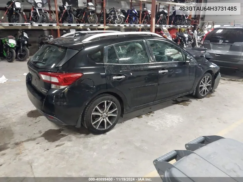 2017 Subaru Impreza 2.0I Limited VIN: 4S3GTAU64H3731485 Lot: 40899400