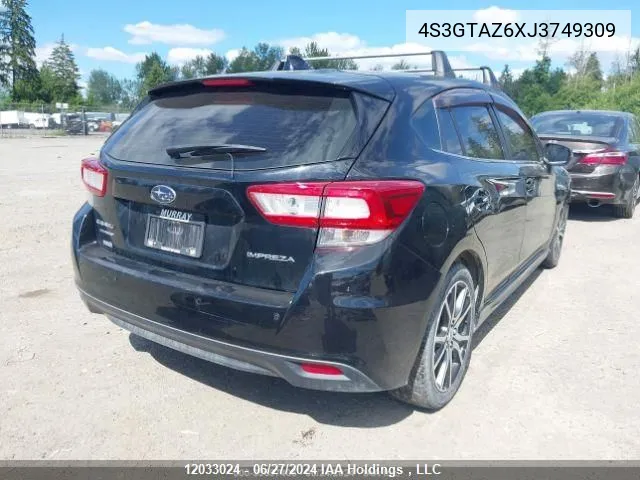 2018 Subaru Impreza 2.0I Sport VIN: 4S3GTAZ6XJ3749309 Lot: 12033024