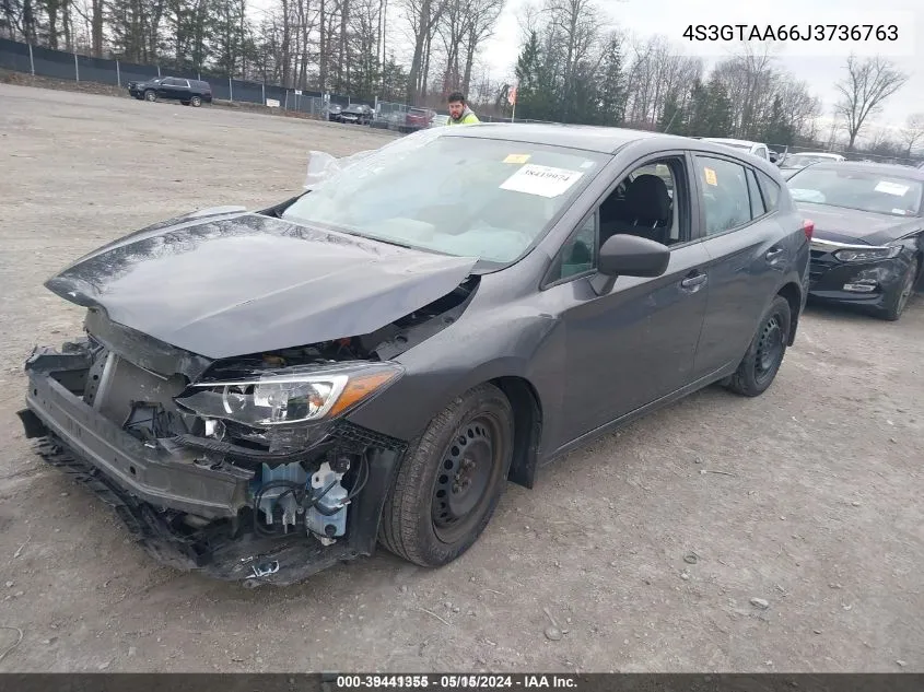 2018 Subaru Impreza 2.0I VIN: 4S3GTAA66J3736763 Lot: 39441355