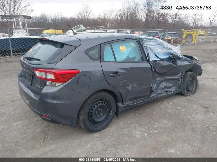 2018 Subaru Impreza 2.0I VIN: 4S3GTAA66J3736763 Lot: 39441355