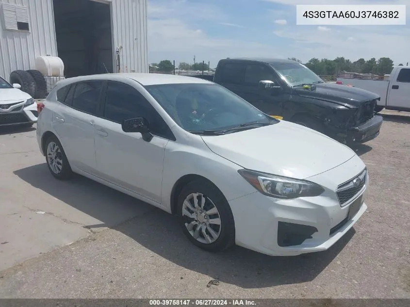 4S3GTAA60J3746382 2018 Subaru Impreza 2.0I