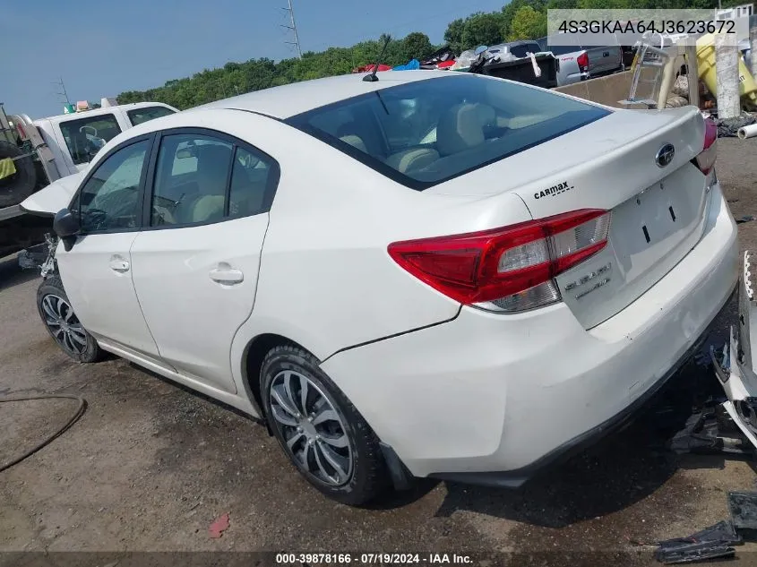 2018 Subaru Impreza 2.0I VIN: 4S3GKAA64J3623672 Lot: 39878166