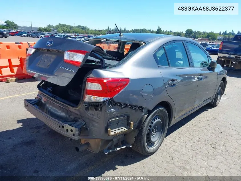 2018 Subaru Impreza 2.0I VIN: 4S3GKAA68J3622377 Lot: 39998676