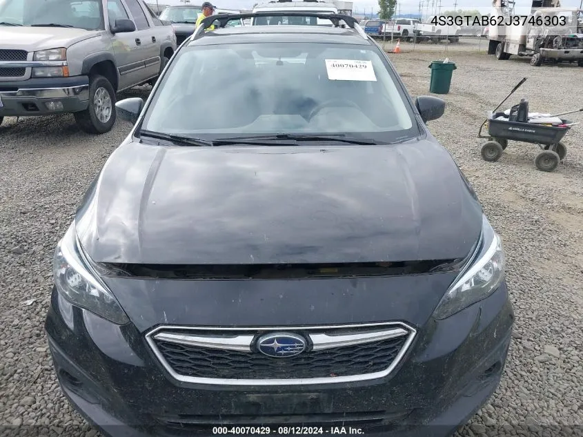 2018 Subaru Impreza 2.0I Premium VIN: 4S3GTAB62J3746303 Lot: 40070429