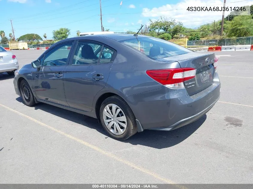 2018 Subaru Impreza 2.0I VIN: 4S3GKAA68J3614246 Lot: 40110304