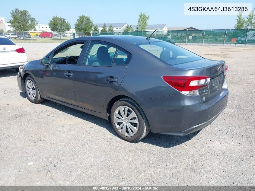 2018 Subaru Impreza 2.0I VIN: 4S3GKAA64J3613286 Lot: 40127943