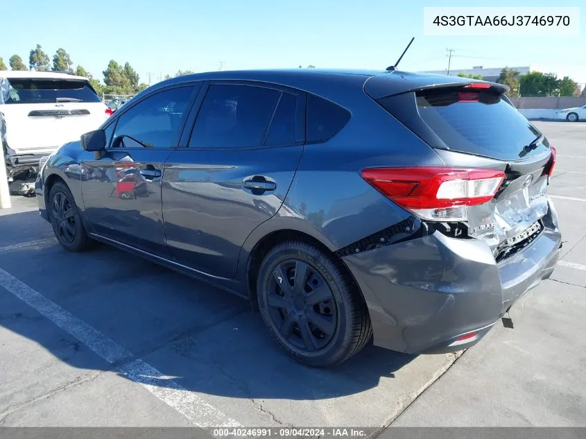 2018 Subaru Impreza 2.0I VIN: 4S3GTAA66J3746970 Lot: 40246991