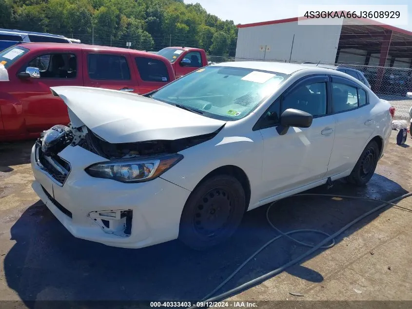 2018 Subaru Impreza 2.0I VIN: 4S3GKAA66J3608929 Lot: 40333403