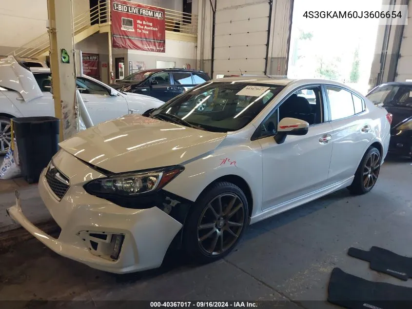 2018 Subaru Impreza 2.0I Sport VIN: 4S3GKAM60J3606654 Lot: 40367017