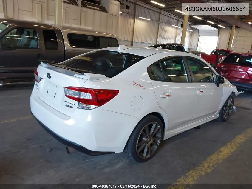 2018 Subaru Impreza 2.0I Sport VIN: 4S3GKAM60J3606654 Lot: 40367017